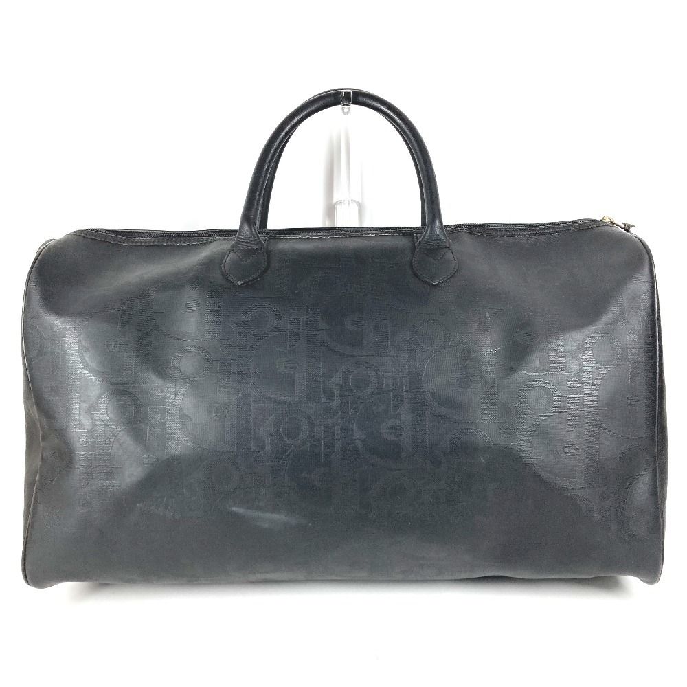 Dior Boston Bag Trotter Logo Leather Black — view 2