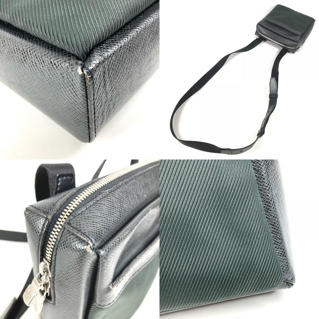 Louis Vuitton Shoulder Bag Sayan Leather Nylon Khaki — view 7