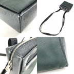 Louis Vuitton Shoulder Bag Sayan Leather Nylon Khaki — view 7