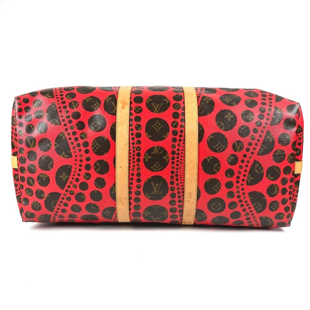 Louis Vuitton Boston Bag Keepall Bandouliere 55 Monogram Canvas Yayoi Kusama — view 5