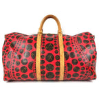 Louis Vuitton Boston Bag Keepall Bandouliere 55 Monogram Canvas Yayoi Kusama — view 2