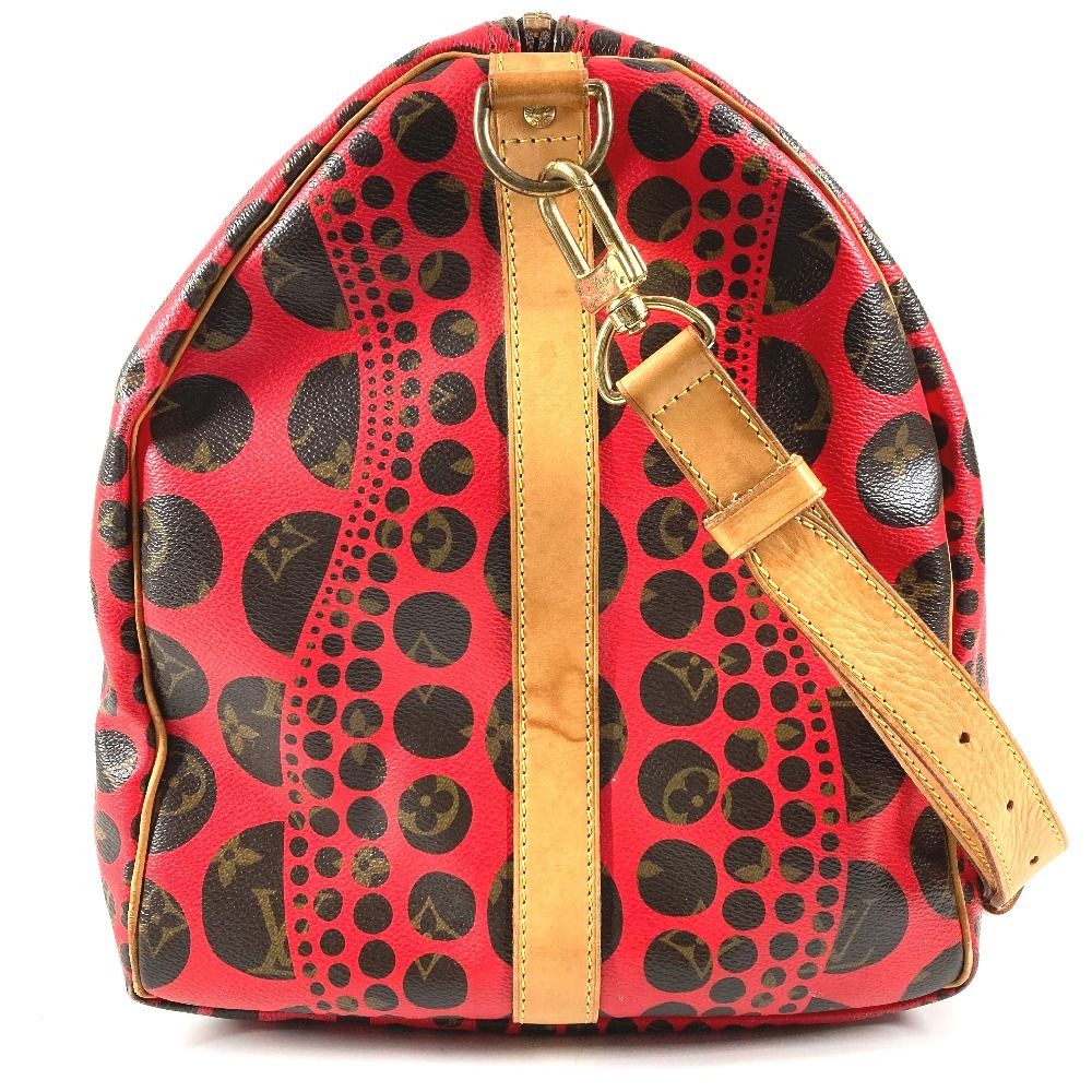 Louis Vuitton Boston Bag Keepall Bandouliere 55 Monogram Canvas Yayoi Kusama — view 4