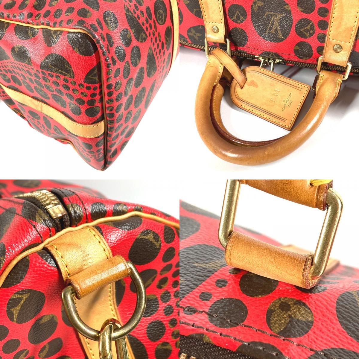 Louis Vuitton Boston Bag Keepall Bandouliere 55 Monogram Canvas Yayoi Kusama — view 7