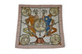 Hermes Carre 90 Scarf Vintage Napoleon Bee Pink Beige White