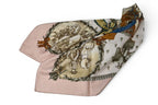 Hermes Carre 90 Scarf Vintage Napoleon Bee Pink Beige White — view 3