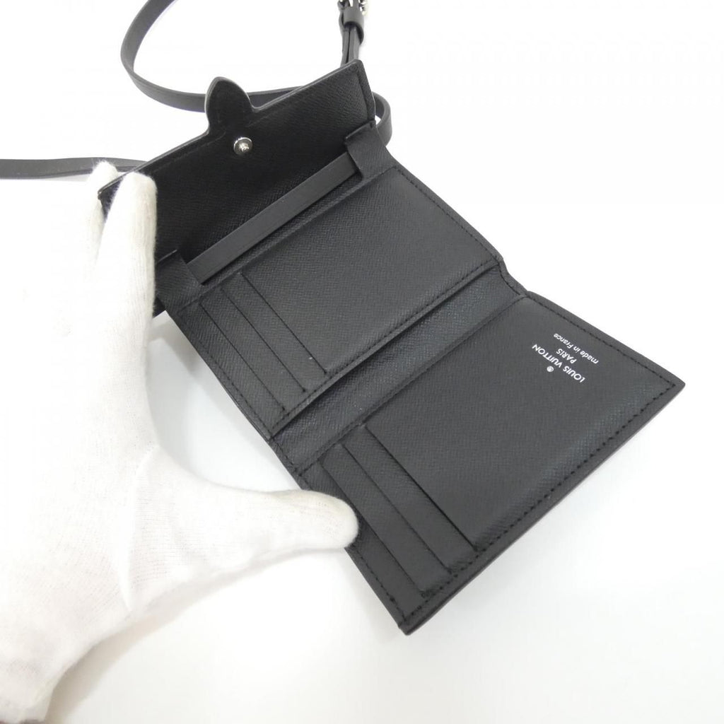 Louis Vuitton Monogram Pastel Noir Organizer de Poche Billfold Wallet — view 5