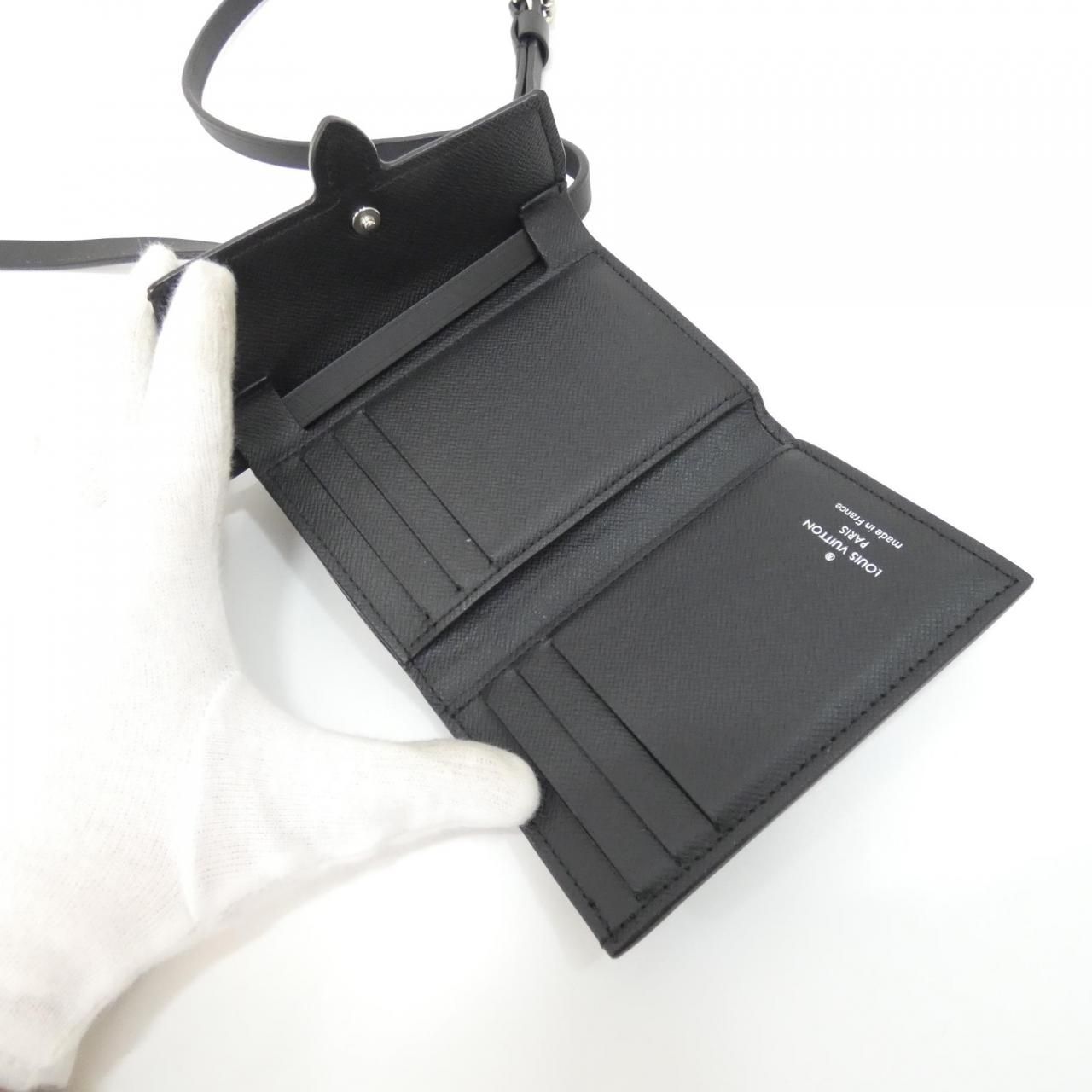 Louis Vuitton Monogram Pastel Noir Organizer de Poche Billfold Wallet — view 5