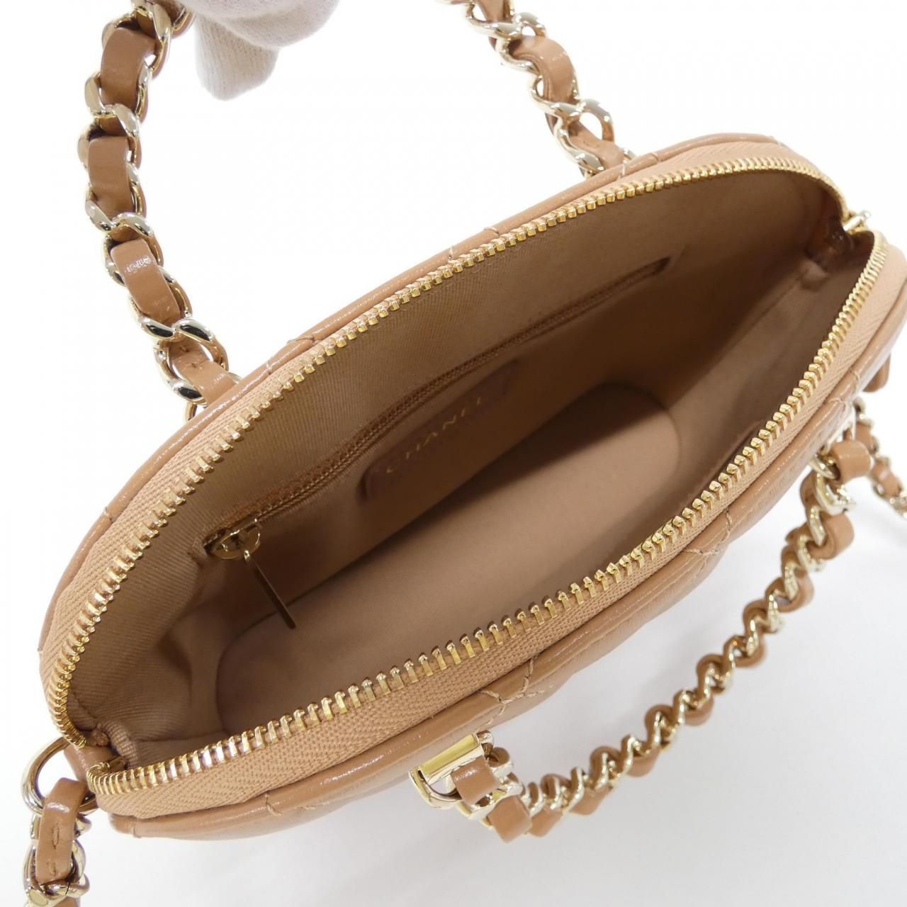 Chanel Bag Handbag Beige — view 7
