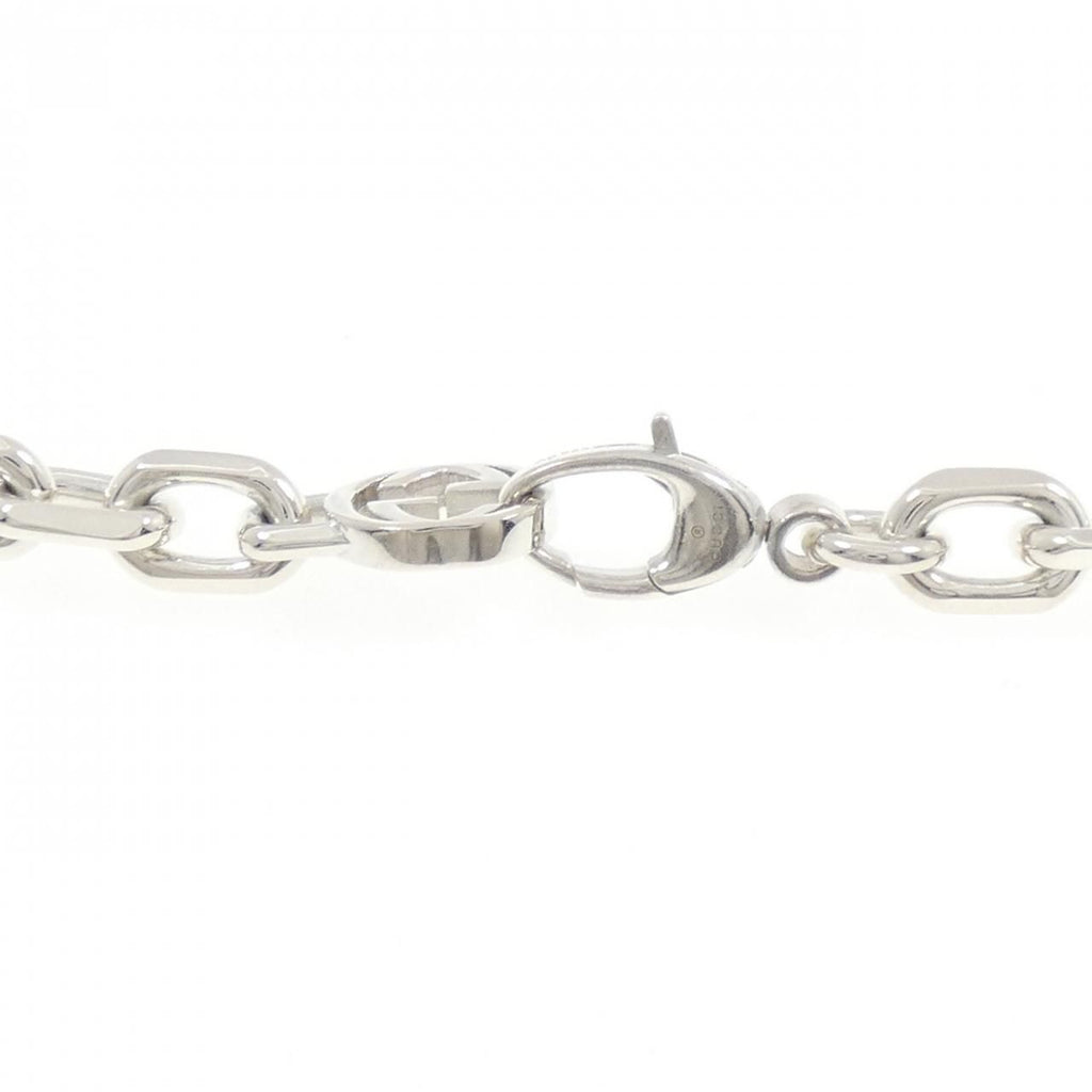 Gucci Interlocking Necklace Silver — view 4