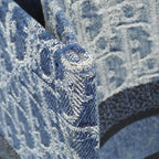 Dior Denim Oblique Book Tote — view 5