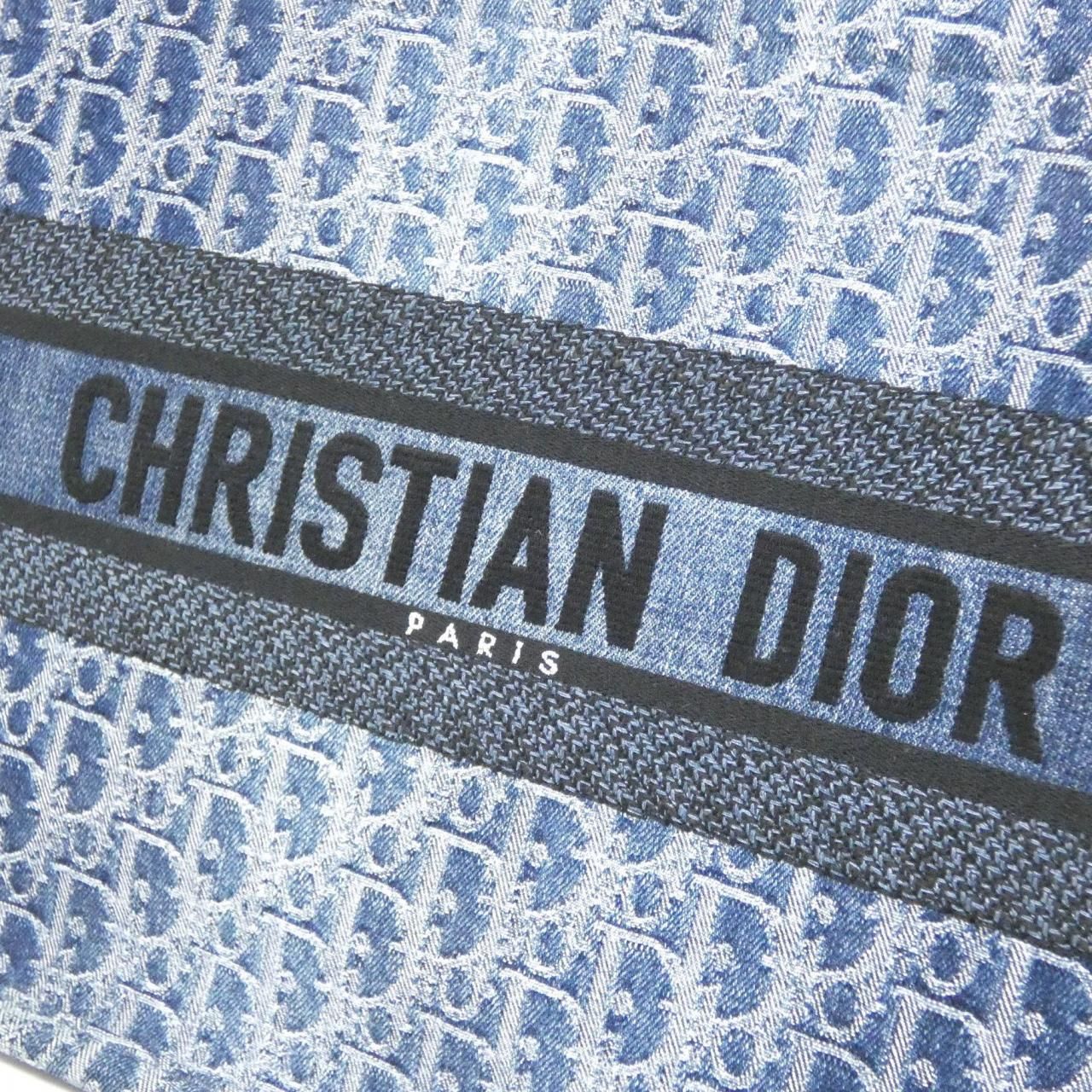 Dior Denim Oblique Book Tote — view 4
