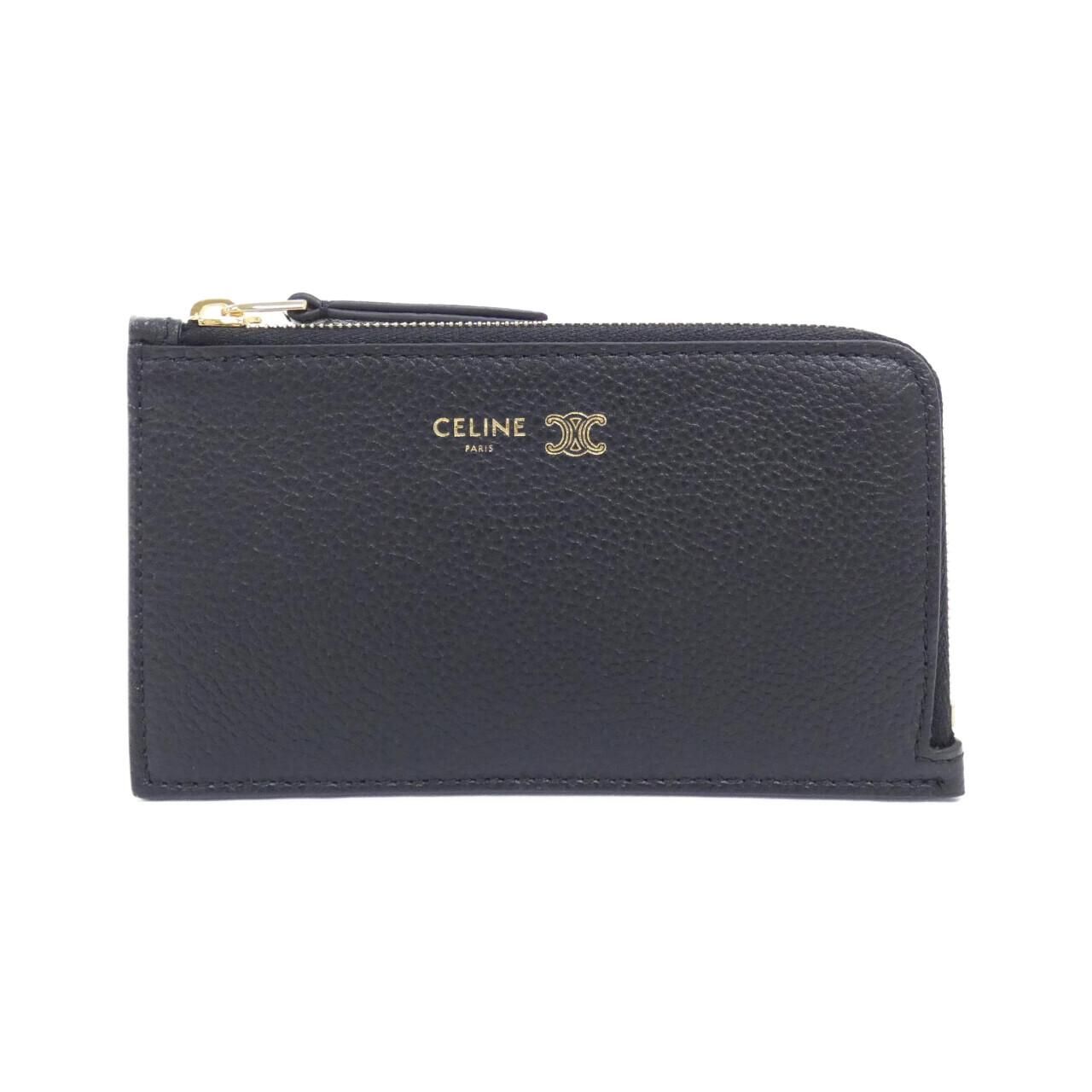 Celine Coin Case Coin Purse Black