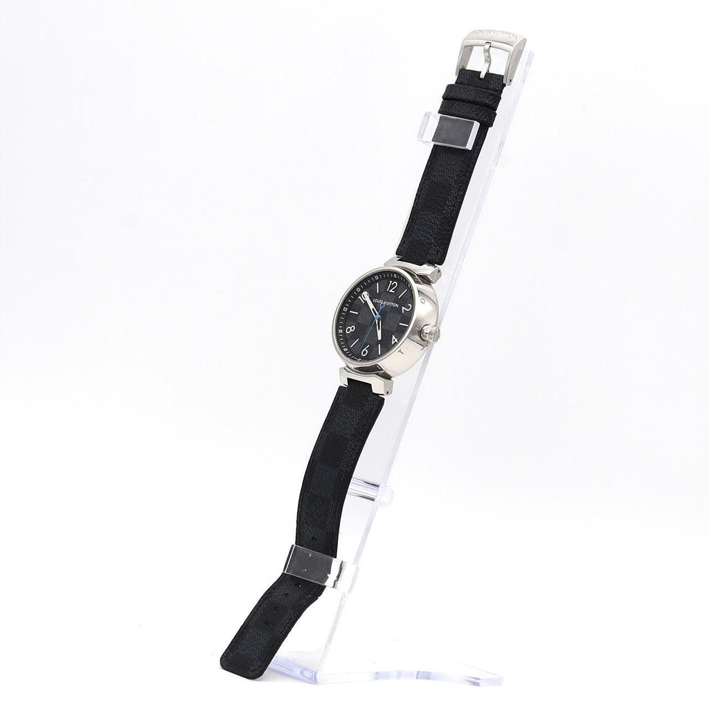 Louis Vuitton Tambour Damier Graphite SS Quartz Watch — view 2