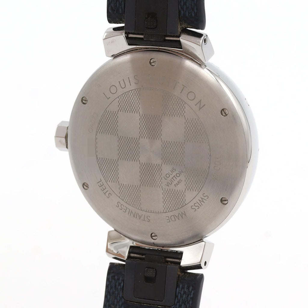 Louis Vuitton Tambour Damier Graphite SS Quartz Watch — view 6