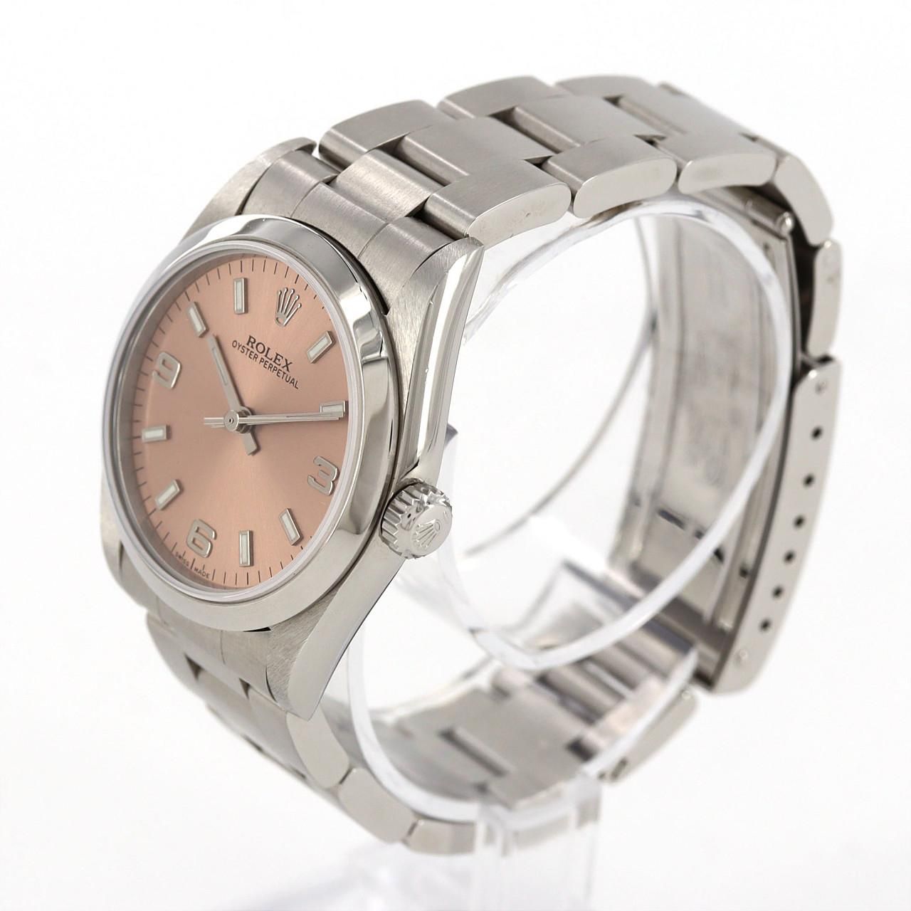 Rolex Oyster Perpetual SS Manual Winding P Number Watch — view 2