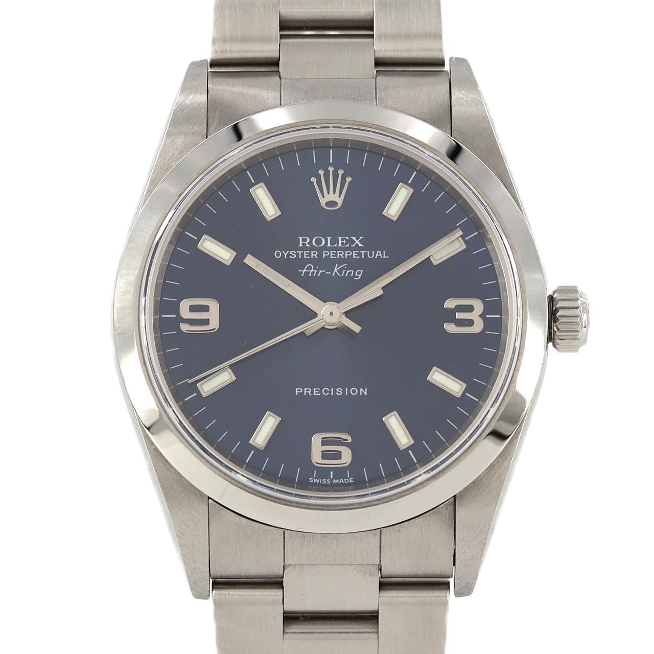 Rolex Air King SS Automatic Winding Number Watch