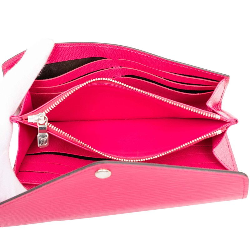 Louis Vuitton Epi Portefeuille Sarah Wallet Hot Pink Leather — view 5