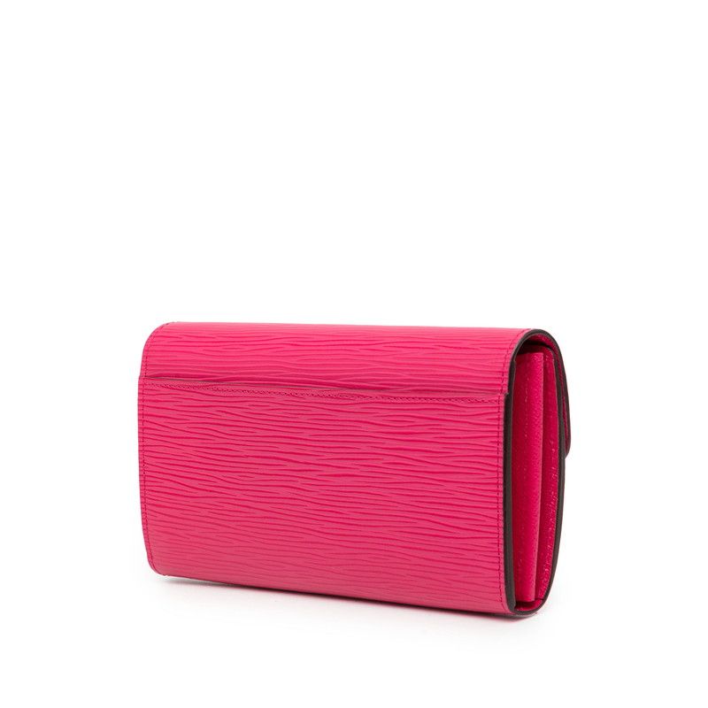 Louis Vuitton Epi Portefeuille Sarah Wallet Hot Pink Leather — view 2