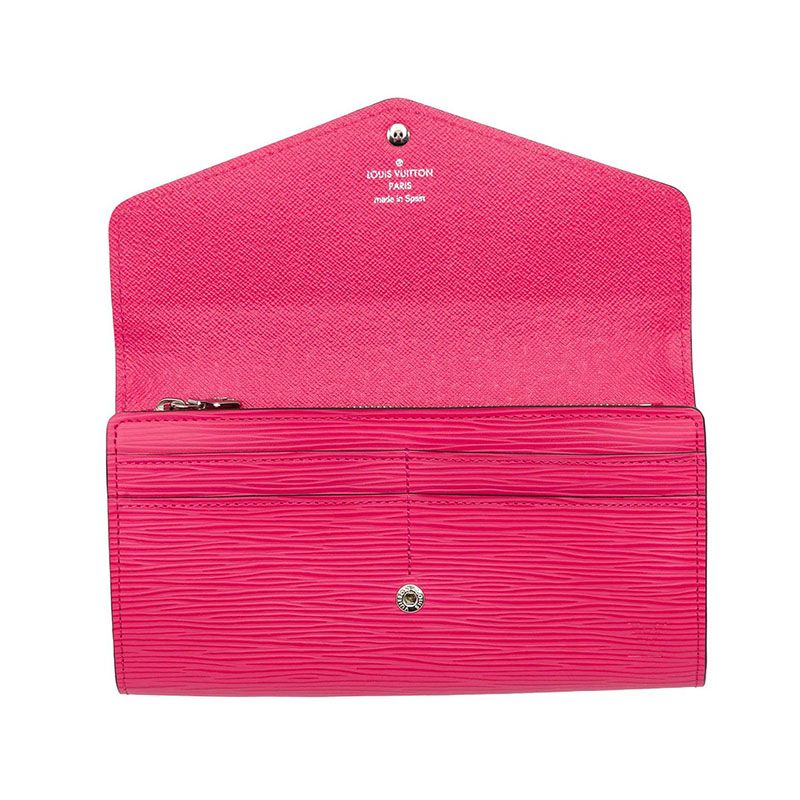 Louis Vuitton Epi Portefeuille Sarah Wallet Hot Pink Leather — view 4