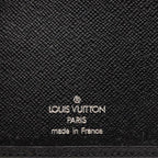 Louis Vuitton Taiga Portoballe Carte Cles Bifold Wallet Black Leather — view 5
