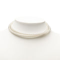 Chanel Tube Necklace 00 White Plated Faux Pearl