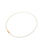 Chanel Tube Necklace 00 White Plated Faux Pearl — view 2