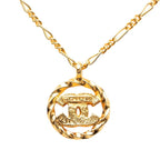 Chanel CC Logo Necklace Gold Plated Rhinestone — view 2
