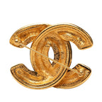 Chanel CC Logo Quilted Brooch Gold Plated — view 2