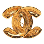 Chanel CC Logo Brooch Gold Plated — view 2