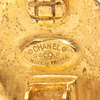 Chanel CC Logo Vintage Round Earrings 98 Gold Plated — view 3