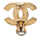 Chanel CC Logo Earrings 01 Gold Plated Rhinestone — view 3