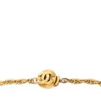Chanel Vintage CC Logo Coin Motiflog Chain Necklace Gold Plated — view 4