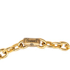 Chanel Vintage CC Logo Chain Necklace Gold Plated — view 6