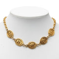 Chanel Vintage CC Logo Chain Necklace Gold Plated