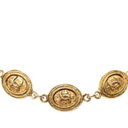 Chanel Vintage CC Logo Chain Necklace Gold Plated — view 3