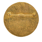 Chanel CC Logo Vintage Round Brooch 95 Gold Plated — view 2