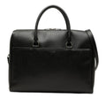 Saint Laurent Logo Shoulder Bag 2-Way Black Leather