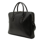 Saint Laurent Logo Shoulder Bag 2-Way Black Leather — view 2
