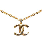 Chanel CC Logo Pendant Gold Plated