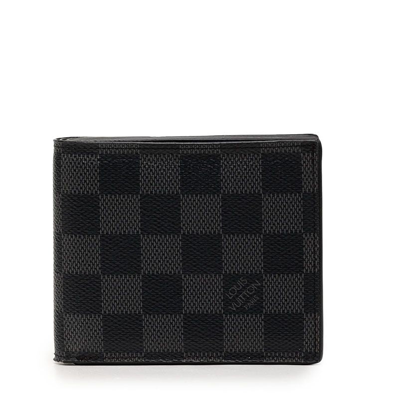 Louis Vuitton Damier Graphite Portefeuille Amerigo NM Bifold Wallet Black