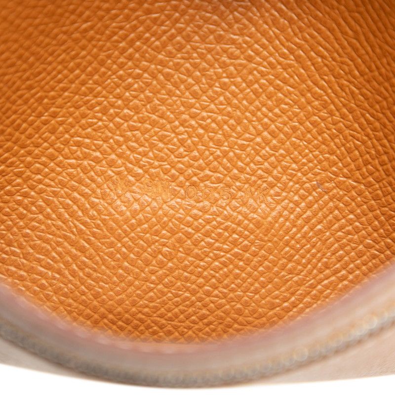 Hermes Bearn Souffle Bifold Wallet Cognac Brown Silver Veau Epsom — view 7