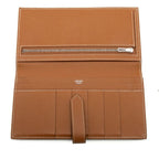 Hermes Bearn Souffle Bifold Wallet Cognac Brown Silver Veau Epsom — view 4