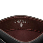 Chanel CC Logo Quilted Card Case Black Lambskin — view 5