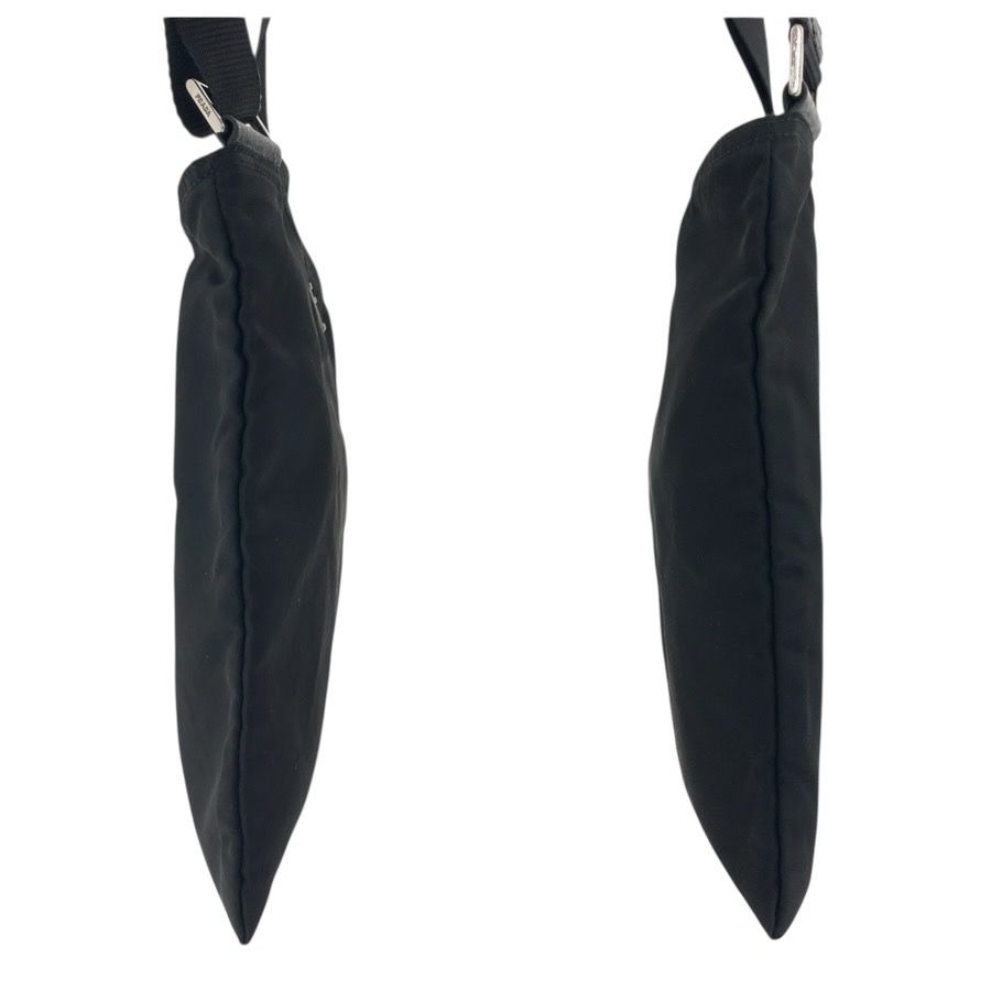 Prada Tessuto Black Silver Nylon Shoulder — view 8