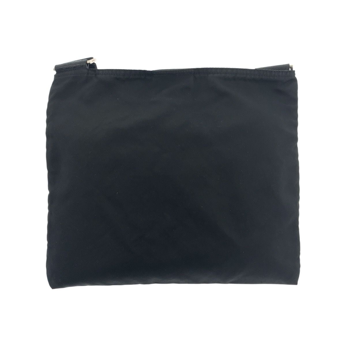 Prada Tessuto Black Silver Nylon Shoulder — view 2
