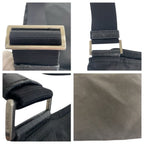 Prada Tessuto Black Silver Nylon Shoulder — view 6