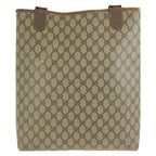 Gucci Vintage Sherry Line Beige Brown GG Supreme Canvas Tote Shoulder — view 2