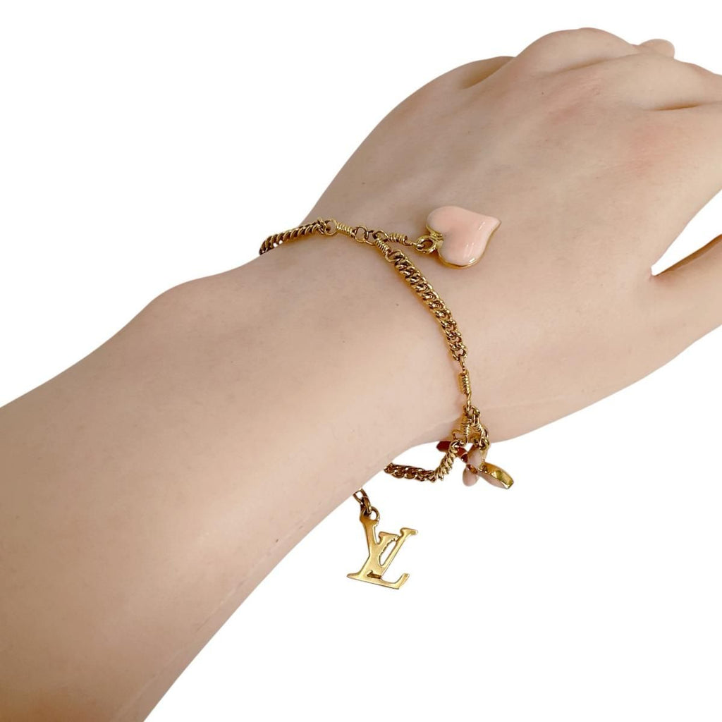 Louis Vuitton Sweet Monogram Bracelet Pink Gold — view 4