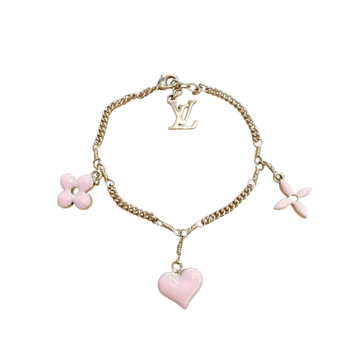 Louis Vuitton Sweet Monogram Bracelet Pink Gold
