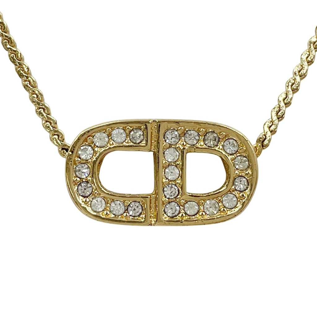 Dior Necklace Crystal Gold — view 3